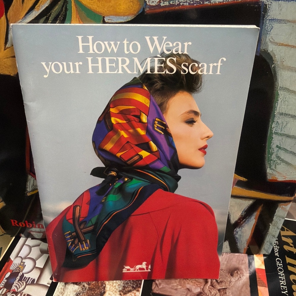 Vintage 1987 Hermes How to Wear Your Scarf 150 Years Anniversary Booklet Guide